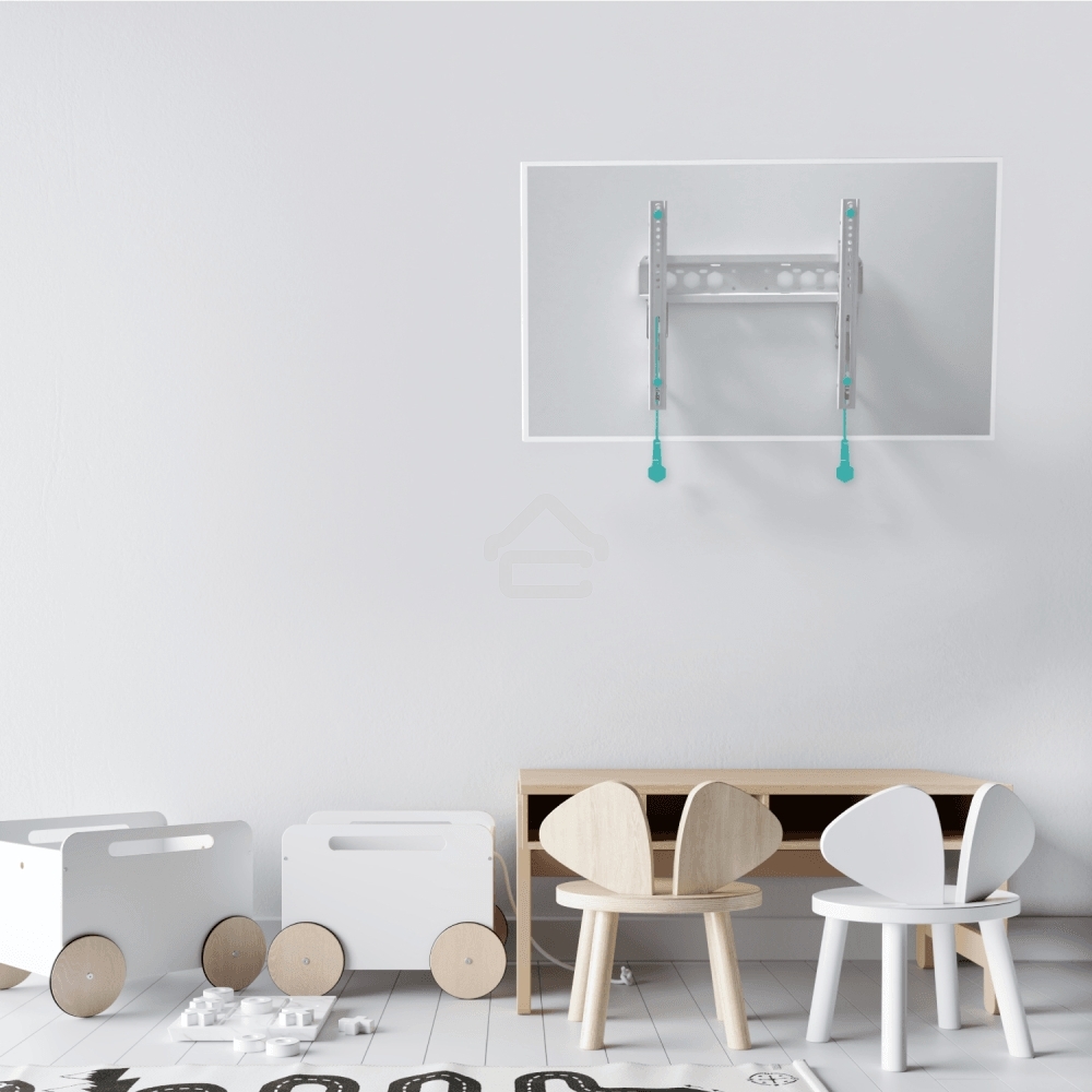 Кронштейн ONKRON TM5W/32-65'' макс 400*400 наклон +12º от стены: 35-145мм, макс вес 68,2кг, встр уровень, белый