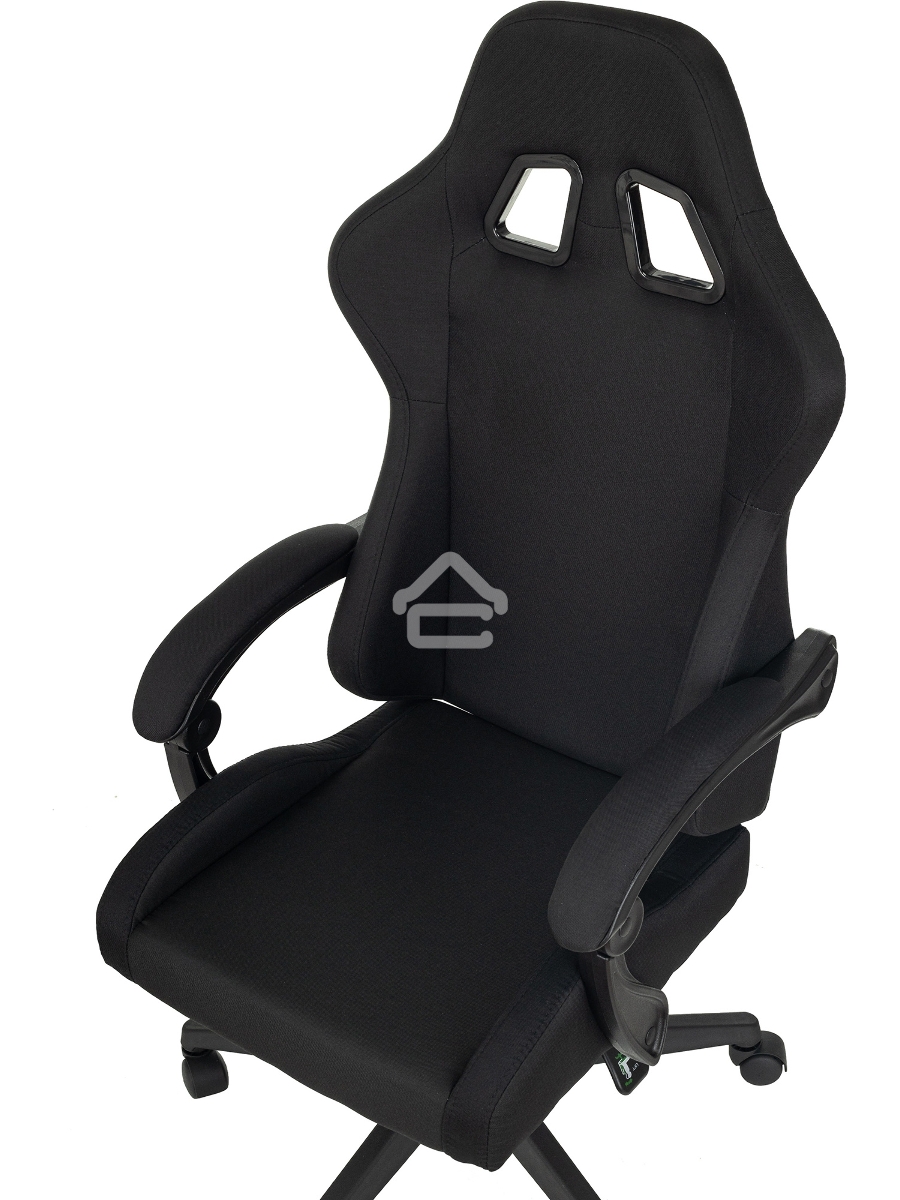 Кресло игровое Zombie Predator Neo Black черный, крестов. пластик