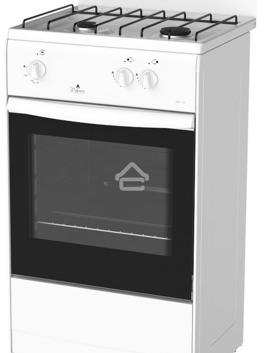 Плита газовая Darina 1AS GM 521 001 W белый/черный, конфорок 2 шт, духовка 45 л, 50 см x 85 см x 41 см