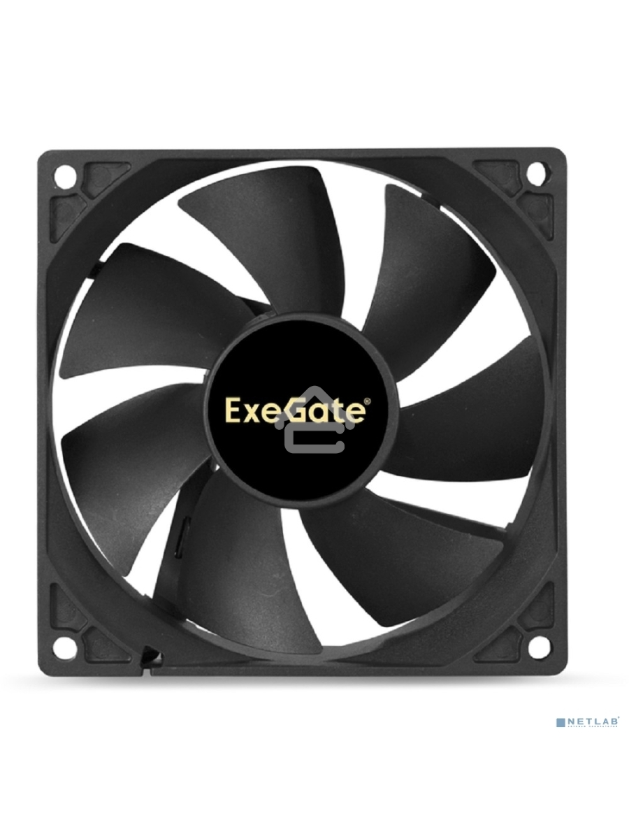 Вентилятор для корпуса ExeGate ExtraPower EP09225S3P черный, 92 мм, 2600 об/мин, 32 дБ, 3 pin