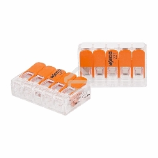 Универсальная компактная клемма 5-контактная до 4,0 мм² (25 шт./уп.) WAGO 221-415