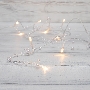 Гирлянда светодиодная «Жемчужинки» 1.5 м, 10 LED, прозрачный ПВХ, цвет свечения теплый белый, 2 х АА (батарейки не в комплекте) NEON-NIGHT