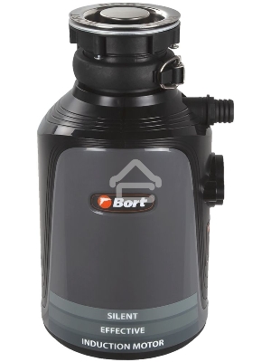 Измельчитель пищевых отходов Bort Alligator Plus, 750 Вт., объём 1 450 мл., пневмовыключатель