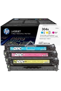 Картридж лазерный комплект HP CF372AM голубой/пурпурный/желтый для Color Laser Jet CP2025, CM2320mfp (3 х 2800)