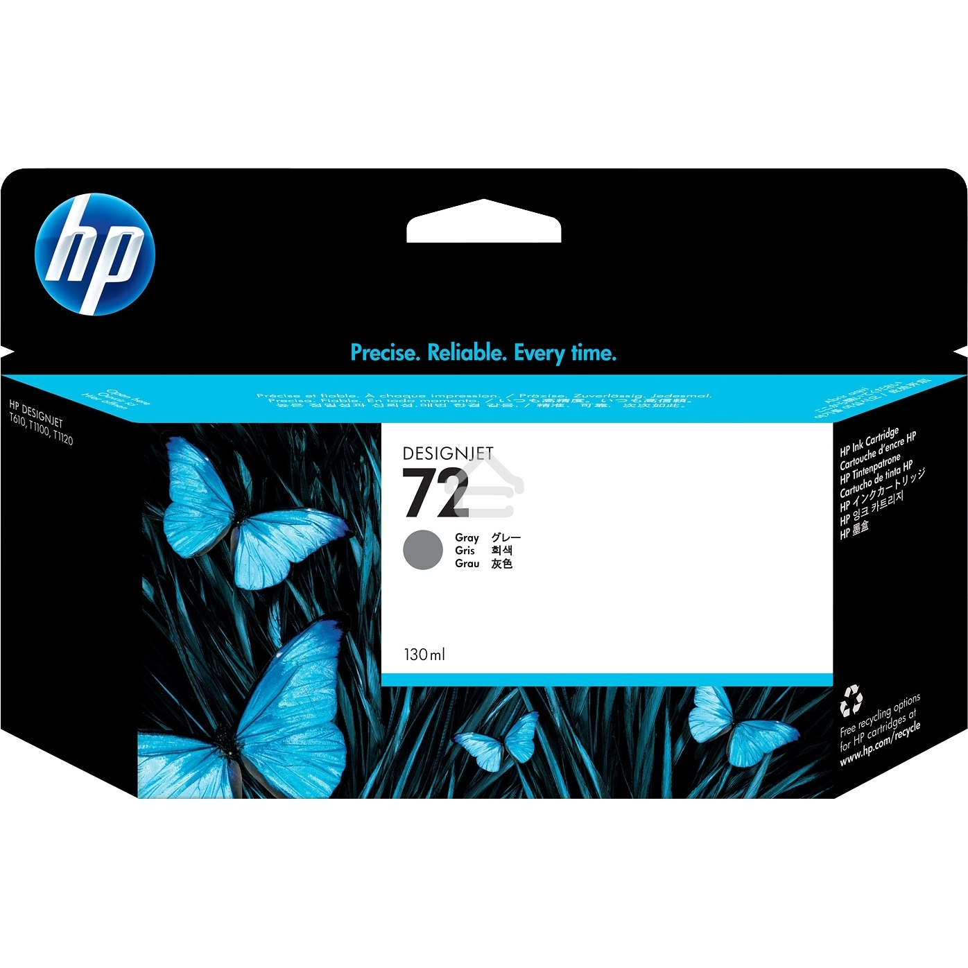 Картридж струйный HP №72 C9374A серый для HP DJ T1100/T610 (130мл)