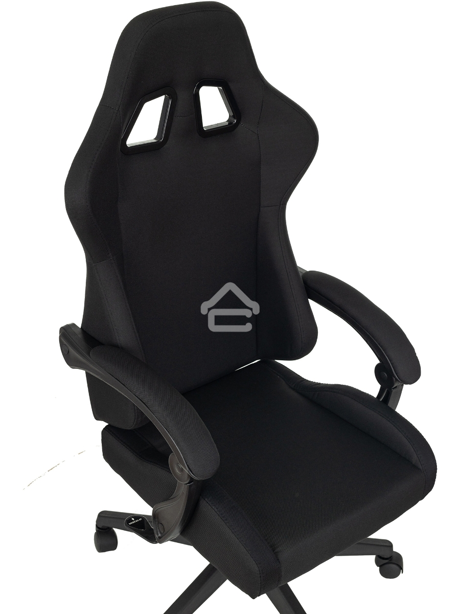Кресло игровое Zombie Predator Neo Black черный, крестов. пластик
