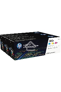 Картридж лазерный набор HP CF370AM № 305A голубой/пурпурный/желтый CLJ M451 (CE411A+CE412A+CE413A)