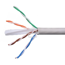 Кабель Cablexpert UPC-6055-4-CU, UTP indoor 4x2x0.55, медный, кат.6, однож., 305м, coil, серый