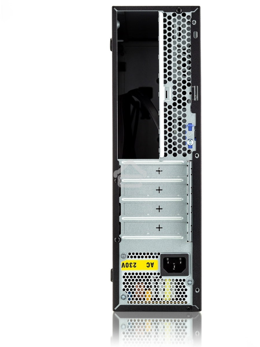 Компьютерный корпус с блоком питания 300Вт. Foxline FL-1001 mATX case, black, w/PSU TFX 300W, w/2xUSB2.0+2xUSB3.0, w/1xcombo audio, w/pwr cord, w/ 8cm FAN