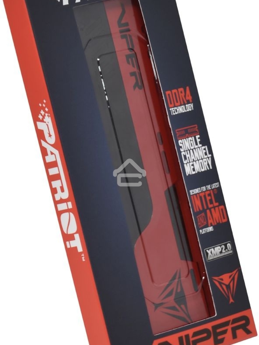 Оперативная память Patriot Viper Elite II, DDR4, 4GB (1x4 GB), 2666 MHz, CL16, DIMM, радиатор, красный