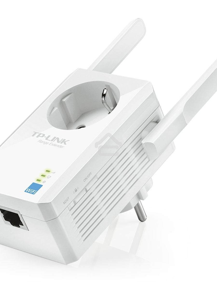 Сетевой адаптер TP-Link SOHO TL-WA860RE 300Mbps Wireless N Wall Plugged Range Extender with AC Passthrough, QCA(Atheros), 2T2R, 2.4GHz, 802.11b/g/n, 1 10/100Mbps LAN port, Range Extender button, Range Extender mode, suppo поставляется без кабеля RJ-45