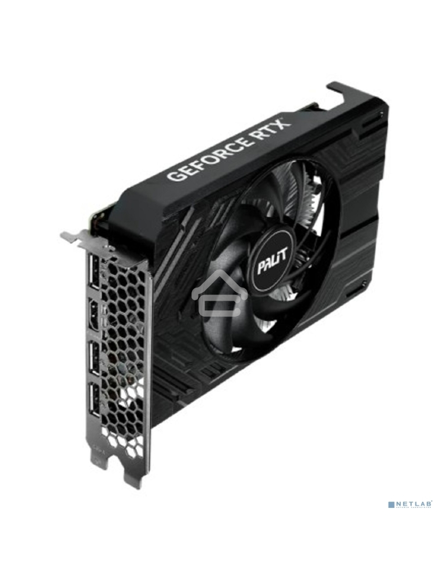Видеокарта Palit PA-RTX4060 STORMX 8GB 8192Mb 128 GDDR6 1830/17000 HDMIx1 DPx3 HDCP Ret