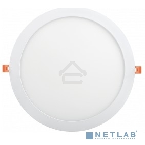 Светильник Iek LDVO0-1609-1-24-4000-K01 ДВО 1609 белый круг LED 24Вт 4000 IP20 алюм. корпус, диам 295 мм