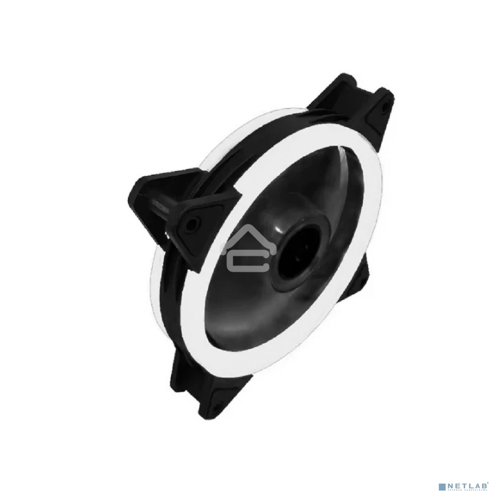 Вентилятор для корпуса Gembird D12025S12L-W черный, 120 мм, 1200 об/мин, 20.5 дБ, 3 pin