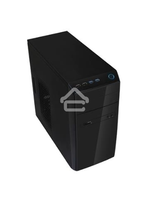 Компьютерный корпус InWin POWERMAN ES726BK USB 3.0 (Mini Tower, mATX, 450W PM-450ATX, USBx2, USB 3.0x2 + Audio, черный) <6120259>