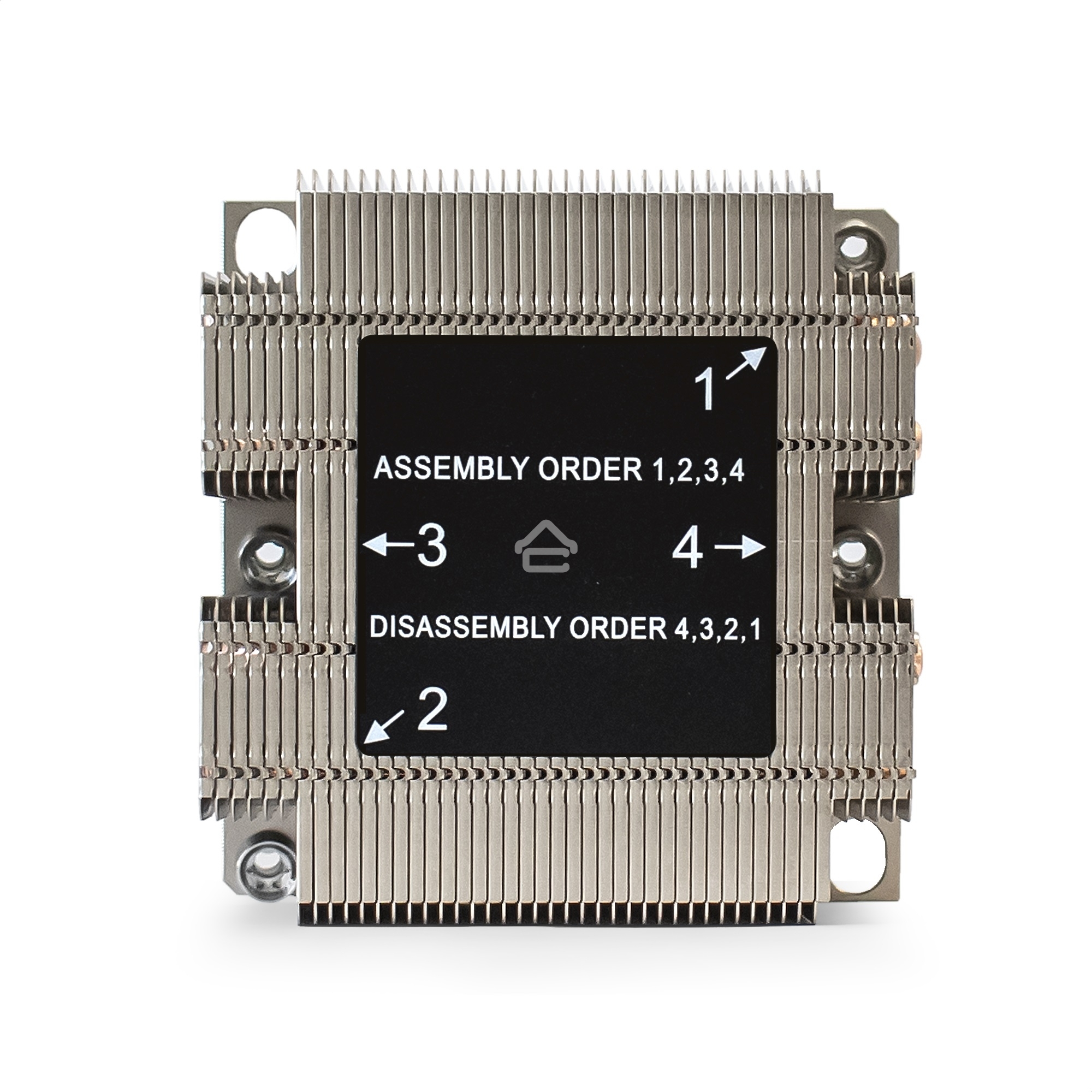 Радиатор для процессора ExeGate ESNK-P0068P.2U.3647.Cu серебристый, алюминий/медь, 205 Вт