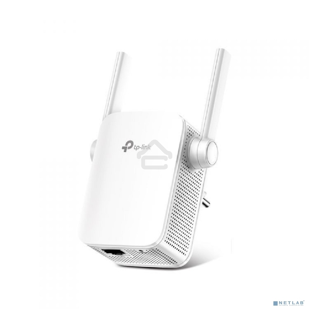 Усилитель TP-Link Wi-Fi AC750 Wi-Fi Range Extender, Wall Plugged,433Mbps at 5GHz + 300Mbps at 2.4GHz, 802.11ac/a/b/g/n, 1 10/100M LAN, WPS button, 2 fixed antennas поставляется без кабеля RJ-45