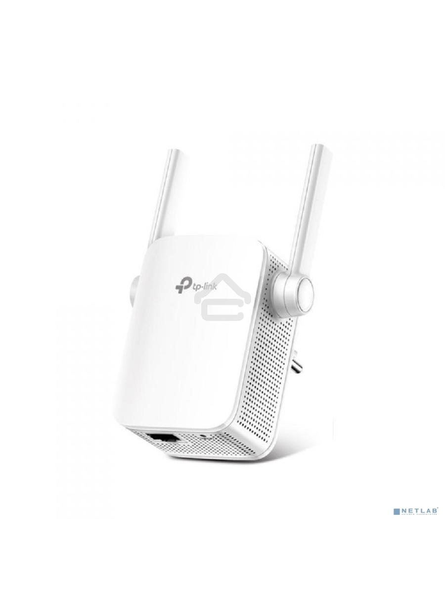 Усилитель TP-Link Wi-Fi AC750 Wi-Fi Range Extender, Wall Plugged,433Mbps at 5GHz + 300Mbps at 2.4GHz, 802.11ac/a/b/g/n, 1 10/100M LAN, WPS button, 2 fixed antennas поставляется без кабеля RJ-45