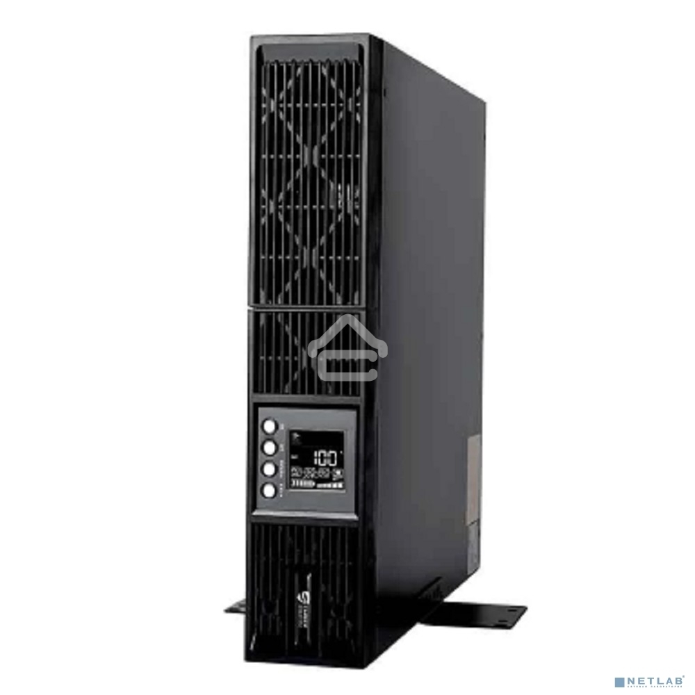 Источник бесперебойного питания UPS Сайбер Электро ЭКСПЕРТ-II-2000Р Онлайн, Стойка/Напольный 2000ВА/2000Вт. USB/RS-232/SNMP Slot/EPO/RJ-11/RJ-45 (8 IEC С13) (12В/9А·ч. х 4) 2U