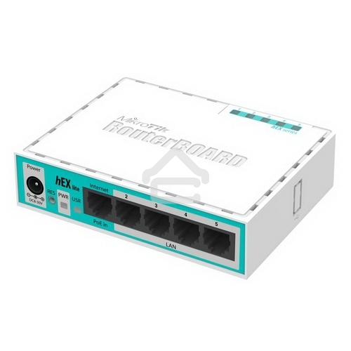 Маршрутизатор MikroTik RB750r2 hEX lite 5x10/100 Mbps