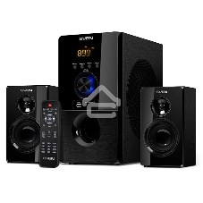 Акустическая система SVEN MS-2050 черный (2x12,5W + Subwoofer 30W, дерево, USB, SD, FM, ПДУ, Bluetooth)