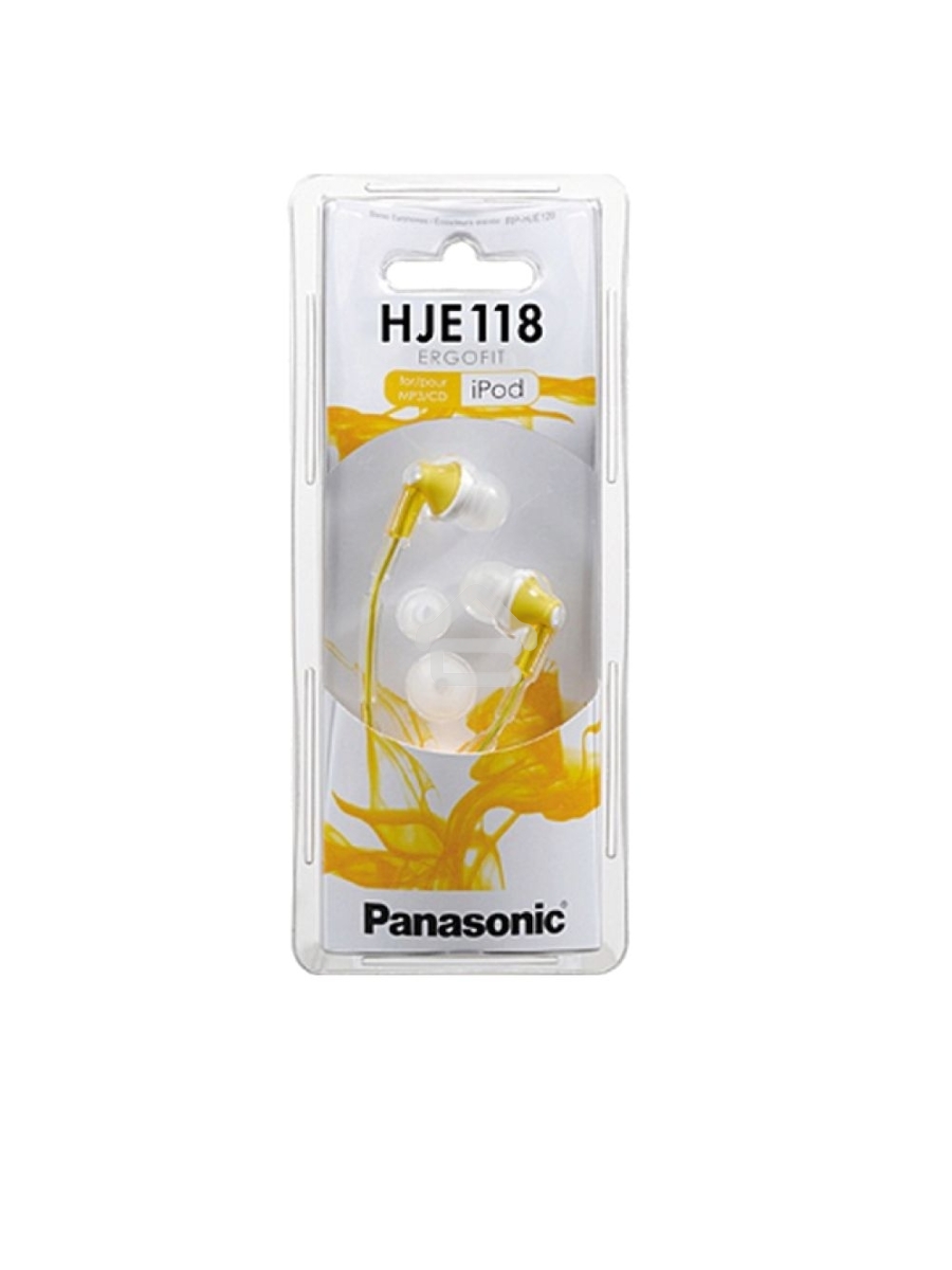 Наушники Panasonic RP-HJE118GUY желтый 1.1м