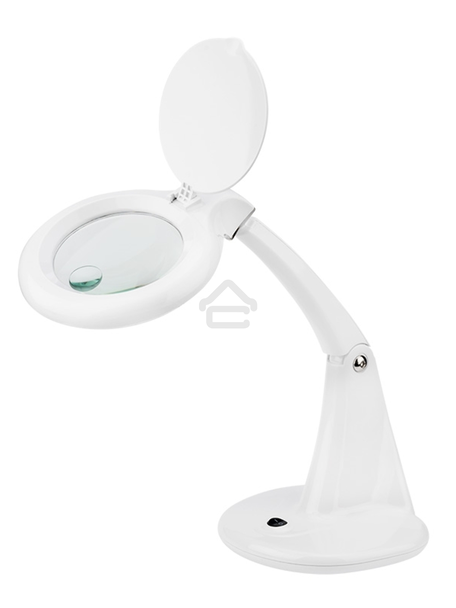 Лупа настольная 3D+12D Rexant с подсветкой 60 LED, белая