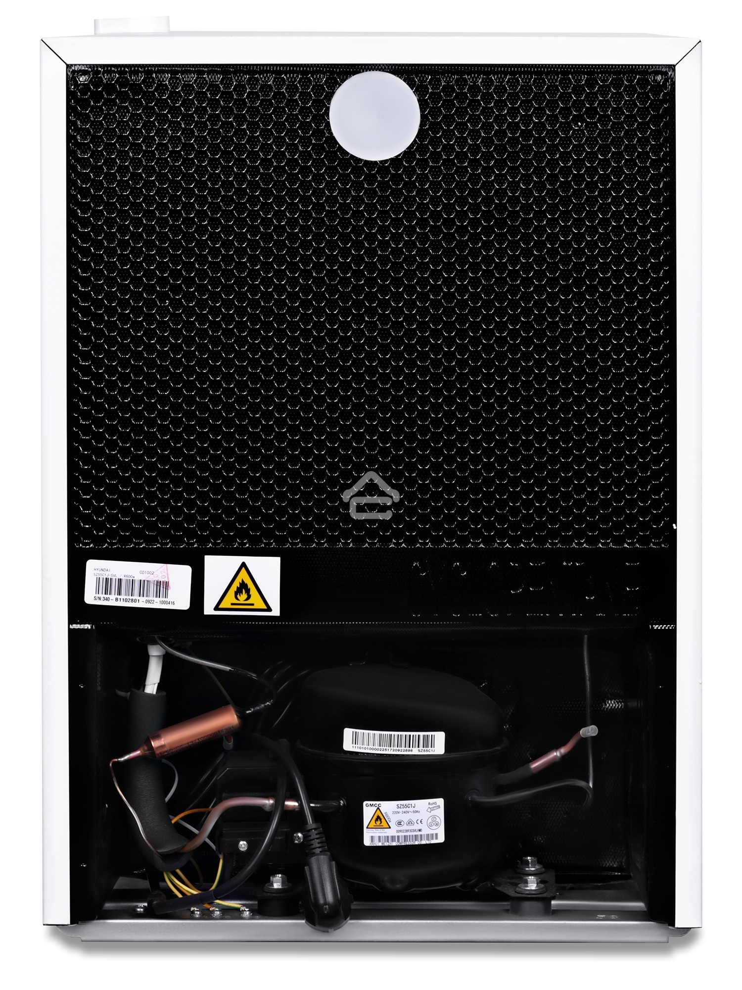 Холодильник Hyundai CO1002 белый однокамерный 65л, ручная разморозка