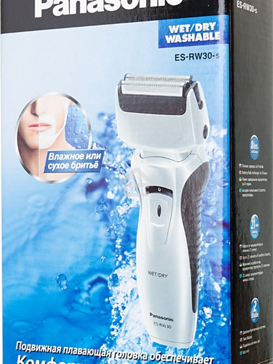 Бритва сетчатая Panasonic ES-RW30S реж.эл.:2 питан.:аккум. серебристый