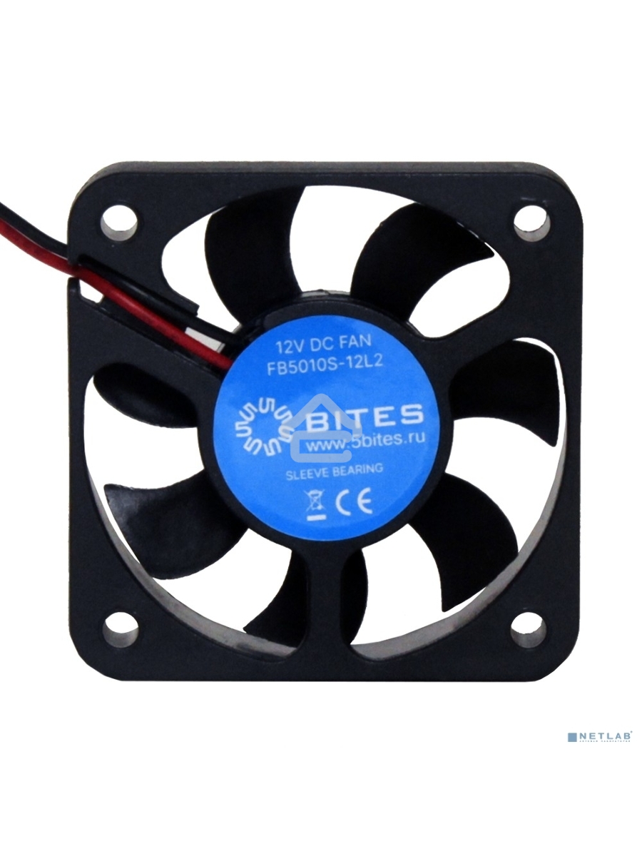 Вентилятор для корпуса 5bites FB5010S-12L2 черный 50мм 4200rpm 24db 2-pin