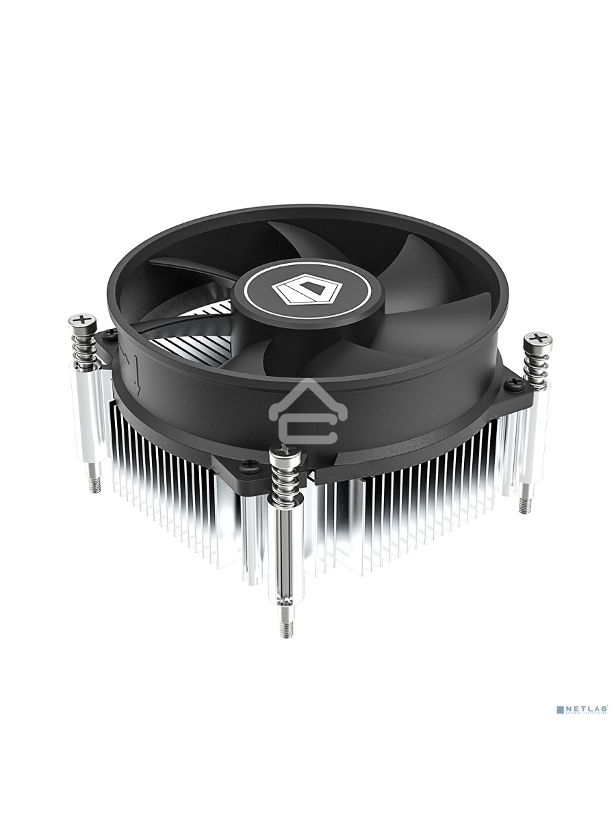Кулер ID-COOLING DK-19 PWM серебристый/черный 92мм алюминий 2200rpm 26db 4-pin 95W 55мм