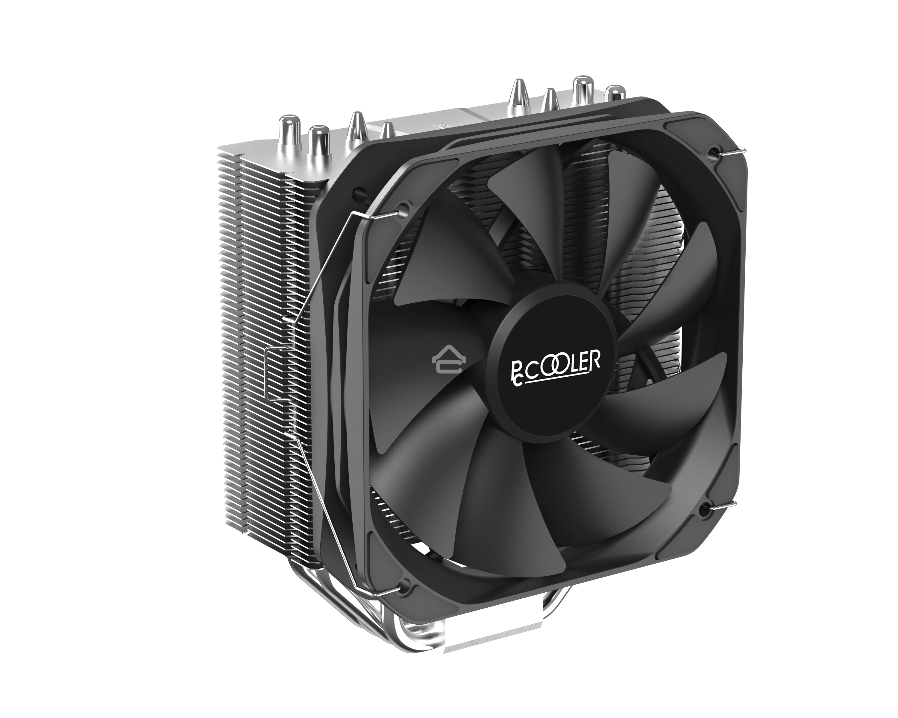 Кулер PCCooler Paladin 400 S115X/1200/1700/AM4 (20 шт/кор, TDP 200W, PWM FAN, 4 тепловые трубки 6мм, 800-1600RPM, 18-28,6dBa)