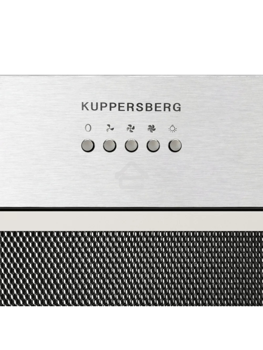 Встраиваемая вытяжка Kuppersberg INPUSH 60 X, High-Tech, 60 см, механическое управление, обратный клапан, 3 скорости, 780 м3/ч, периметральное всасывание, угольный фильтр KF-SC 2 (опция), уровень шума 62 дБ, цвет нержавеющая сталь