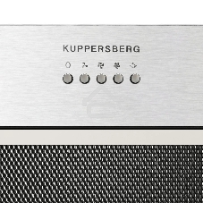 Встраиваемая вытяжка Kuppersberg INPUSH 60 X, High-Tech, 60 см, механическое управление, обратный клапан, 3 скорости, 780 м3/ч, периметральное всасывание, угольный фильтр KF-SC 2 (опция), уровень шума 62 дБ, нержавеющая сталь