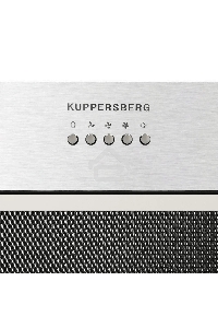 Встраиваемая вытяжка Kuppersberg INPUSH 60 X, High-Tech, 60 см, механическое управление, обратный клапан, 3 скорости, 780 м3/ч, периметральное всасывание, угольный фильтр KF-SC 2 (опция), уровень шума 62 дБ, цвет нержавеющая сталь