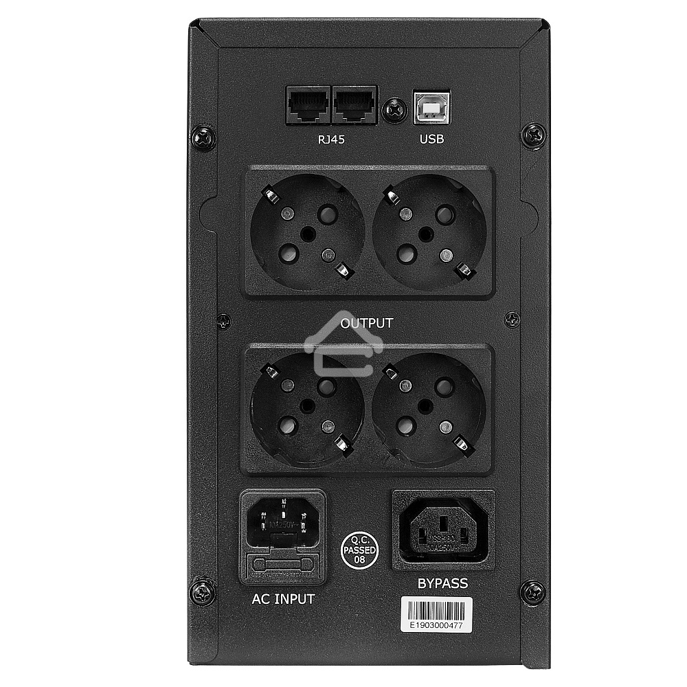 Источник бесперебойного питания CROWN Line Intractive CMU-800EURO LCD USB 800VA\480W, корпус металл, 1x12V/9AH, розетки 4*EURO+1*IEC bypass, трансформатор AVR 145-280V, LCD-дисплей, съёмный кабель 1.2 м, порт RJ11/45, порт USB, защита: от перегрузки, от К