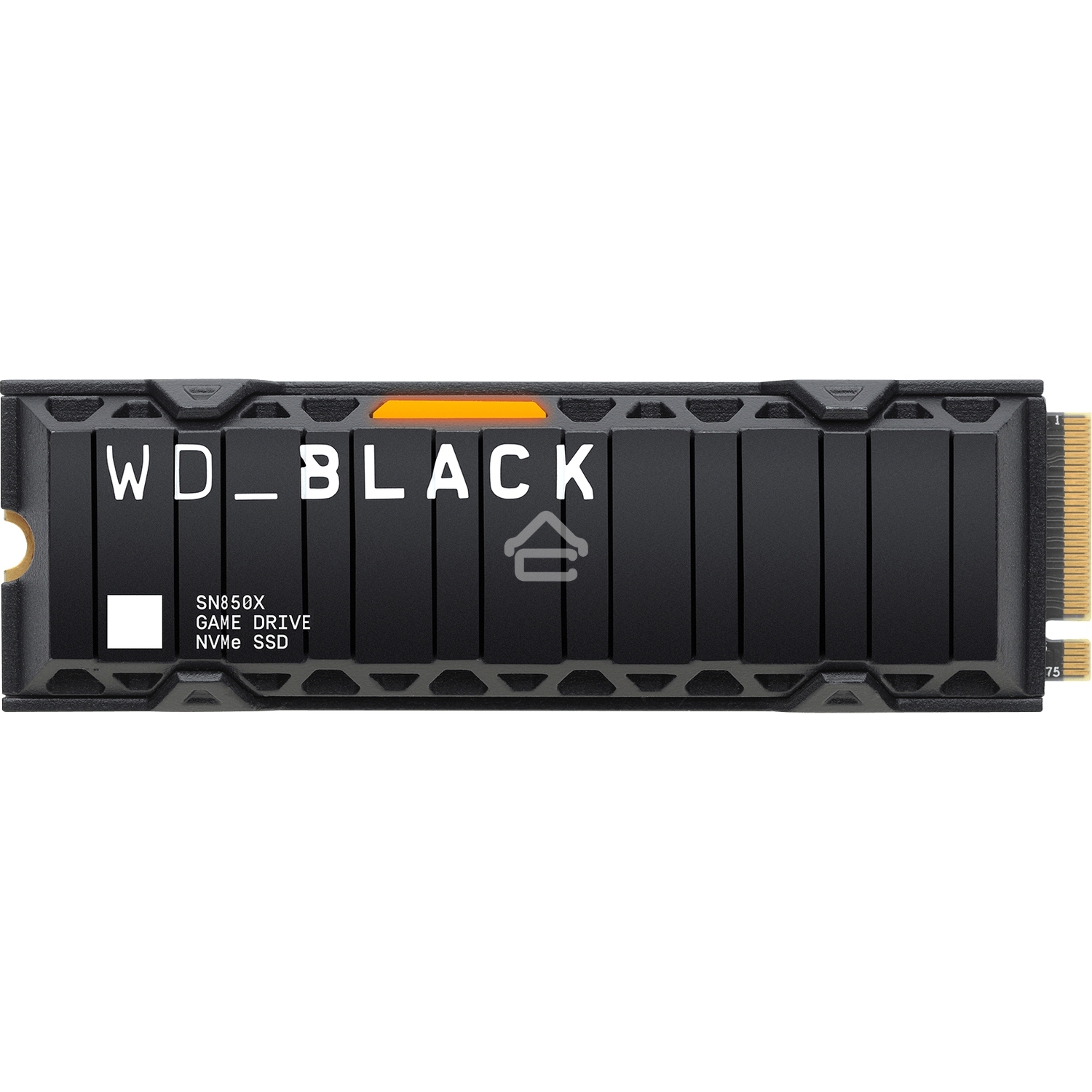 Накопитель SSD WD 1Tb Black SN850X, M.2(22x80мм), NVMe, PCIe 4.0 x4, 3D TLC, R/W 7300/6300Mb/s, IOPs 800 000/1 100 000, TbW 600, DWPD 0.3, with Heat Spreader (12 мес.)