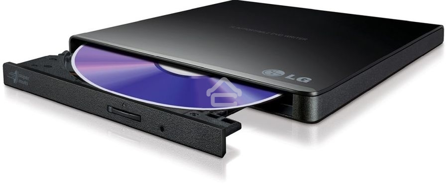 Оптический привод внешний DVD-RW LG GP57EB40 черный USB slim RTL