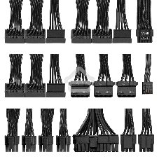 Блок питания ExeGate 1200VSP FС, 1200Вт, 80 PLUS Gold, 120мм, модульный, черный