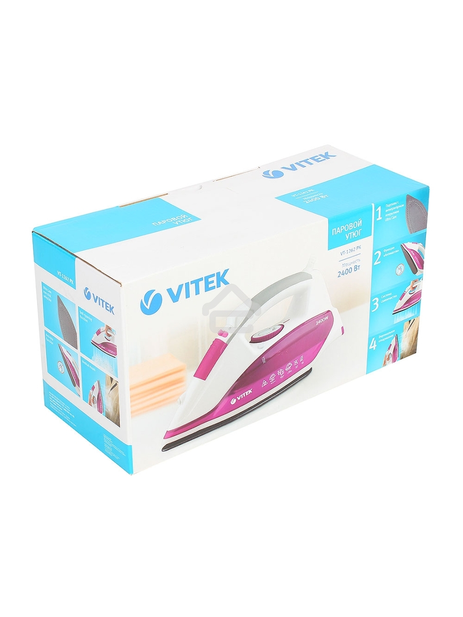 Утюг Vitek VT-1262 PK розовый