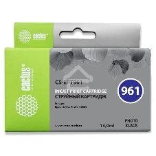 Картридж струйный Cactus CS-EPT961 фото черный (13 мл) для Epson Stylus Photo R2880