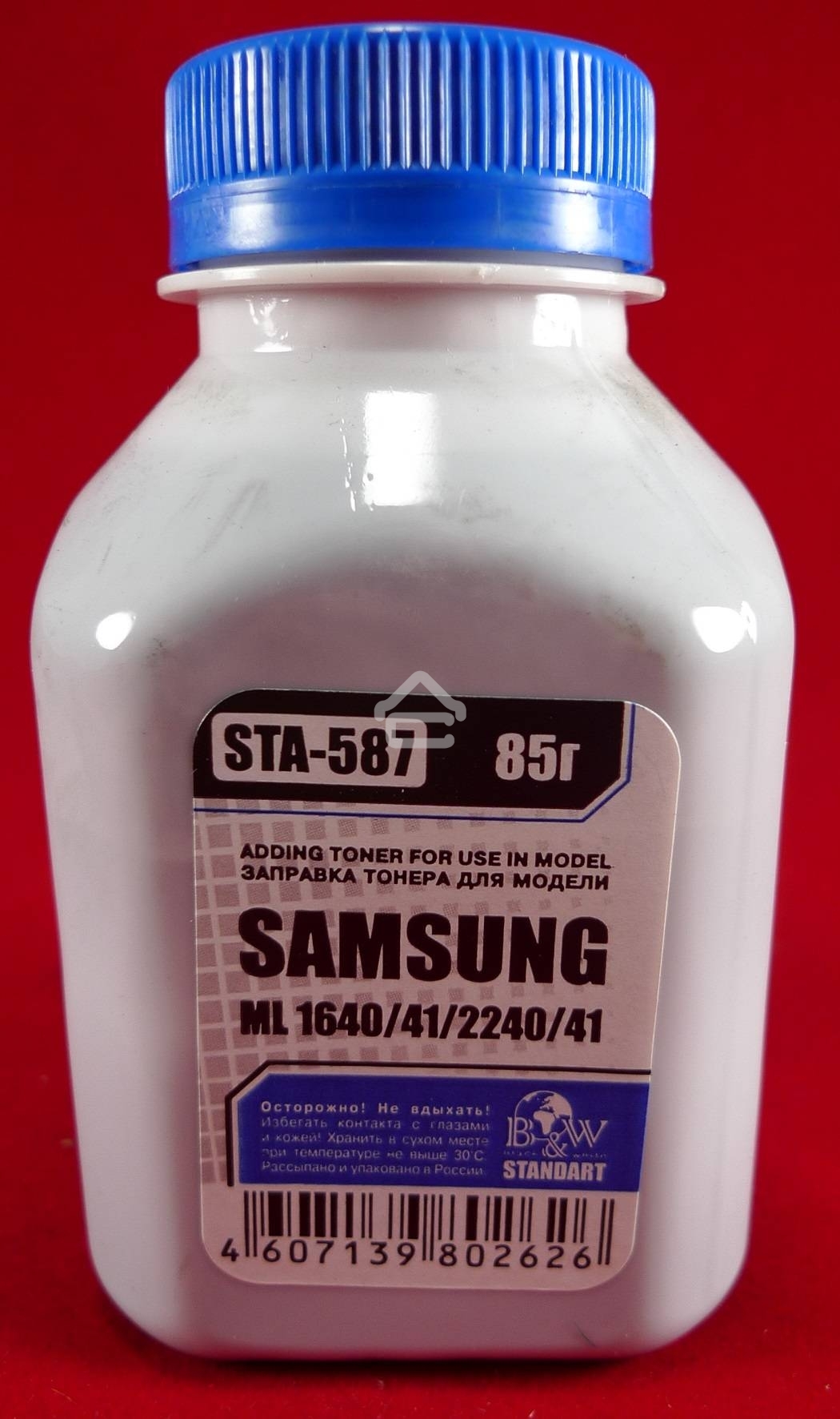 Тонер SAMSUNG ML-1640/41/1910/15/2240/41/SCX 4600/23 (фл, 85г) B&W Standart фас России