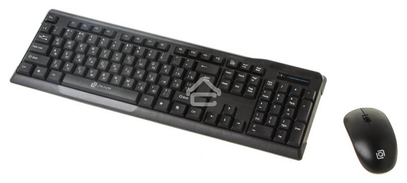 Беспроводной комплект клавиатура + мышь Oklick 230M Black 2.4ГГц Nano Receiver USB