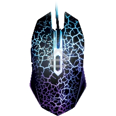 Мышь проводная Qumo Terra M02 черный, 3200 dpi, USB, кнопки - 6