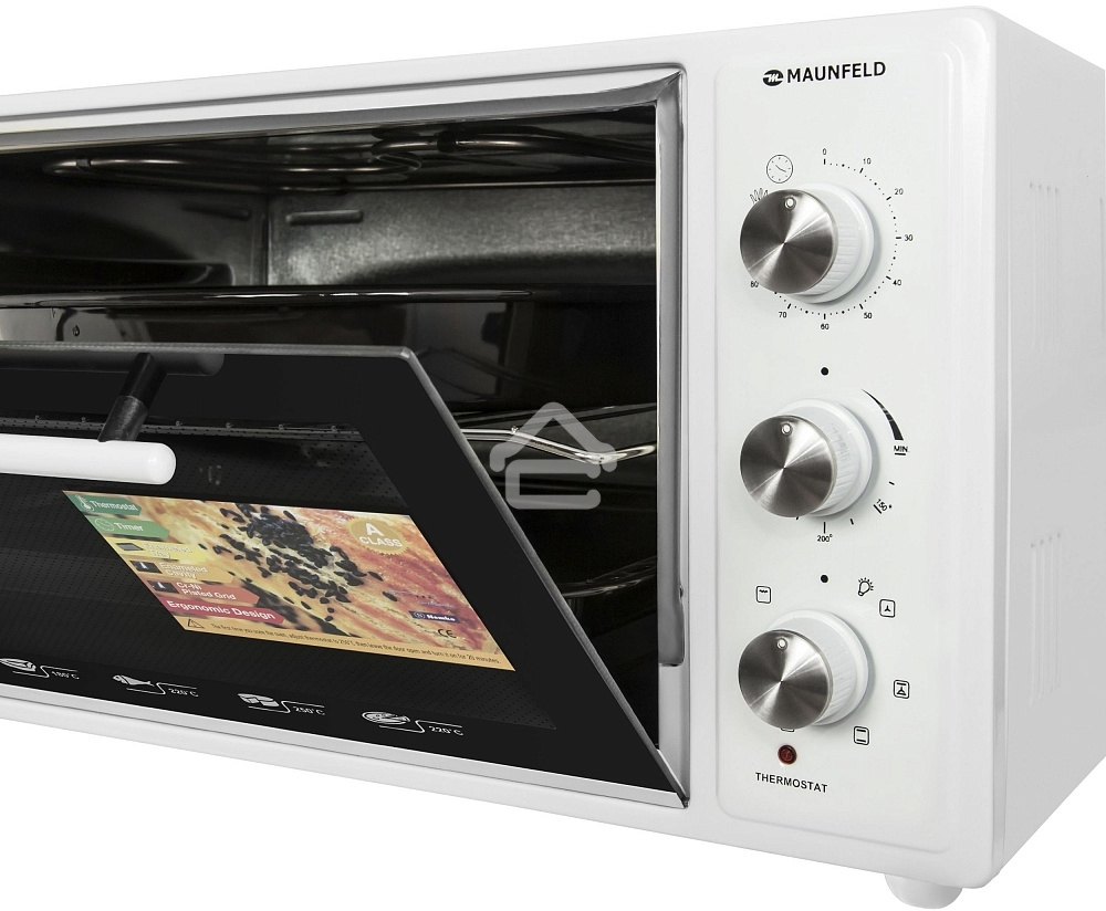 Мини-печь Maunfeld CEMOA.456.W ширина 60 см, механическое управление, 45 л,конвекция, белый