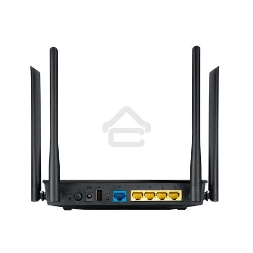 Маршрутизатор беспроводной Asus RT-AC1200 10/100BASE-TX черный (Dual Band)