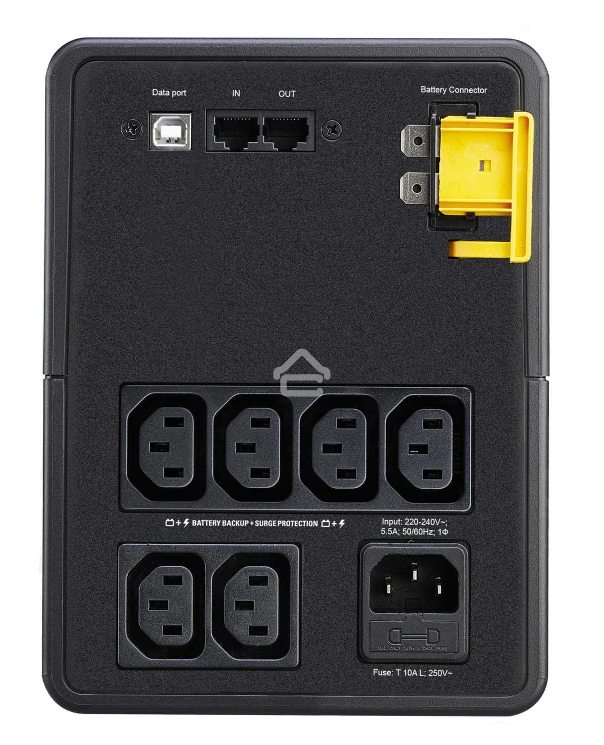 Источник бесперебойного питания APC Back-UPS BX1200MI 650Вт 1200ВА черный