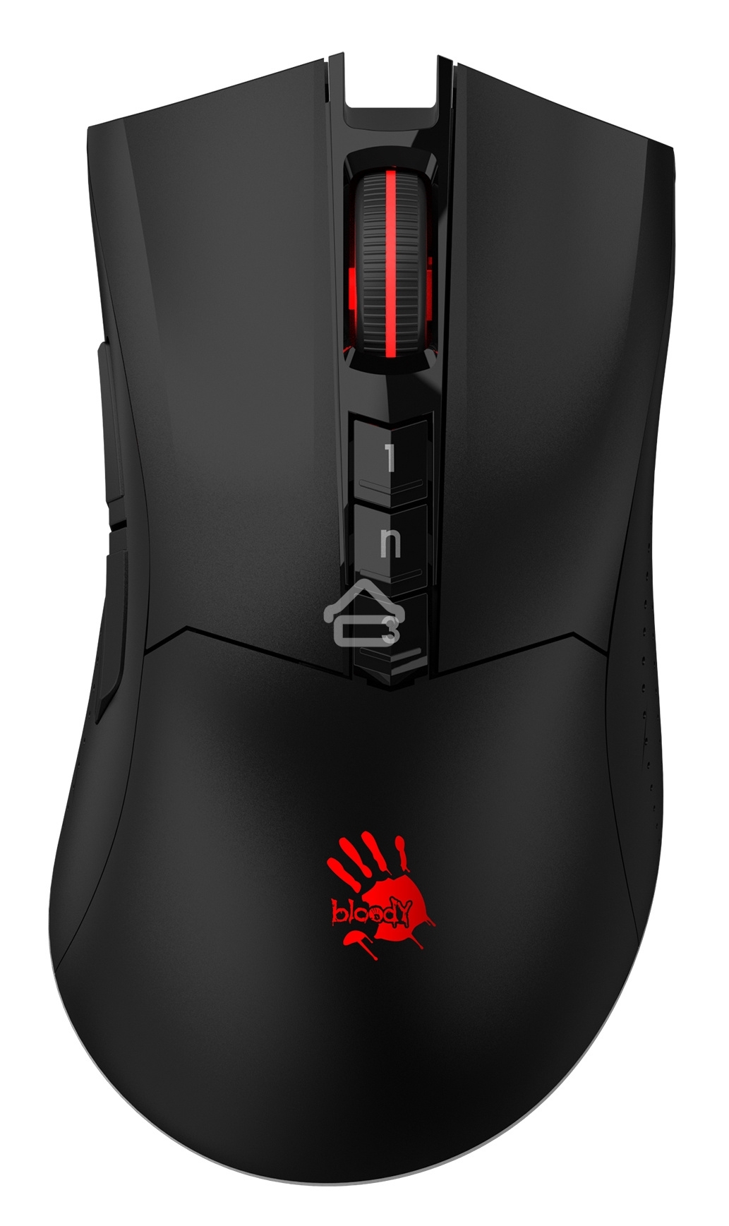 Мышь беспроводная A4Tech Bloody R90 Plus черный, 5000 dpi, радиоканал, USB, кнопки - 8