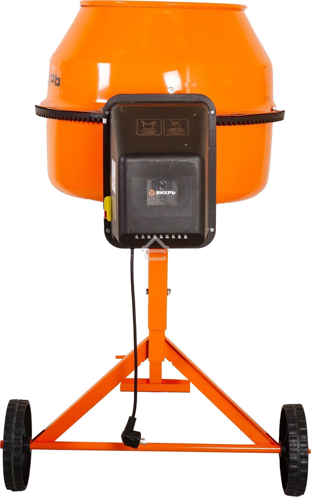Бетономешалка Вихрь БМ-130П (74/1/16) 550 Вт, 130 л, полиамидный венец, 32 об/мин