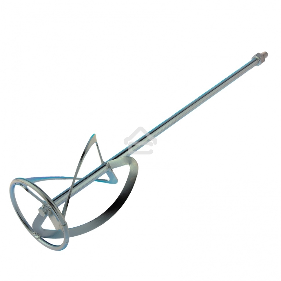 Насадка для миксера Сибртех, для легких растворов,120 х 590 мм, оцинкованная,хвостовик резьба М14